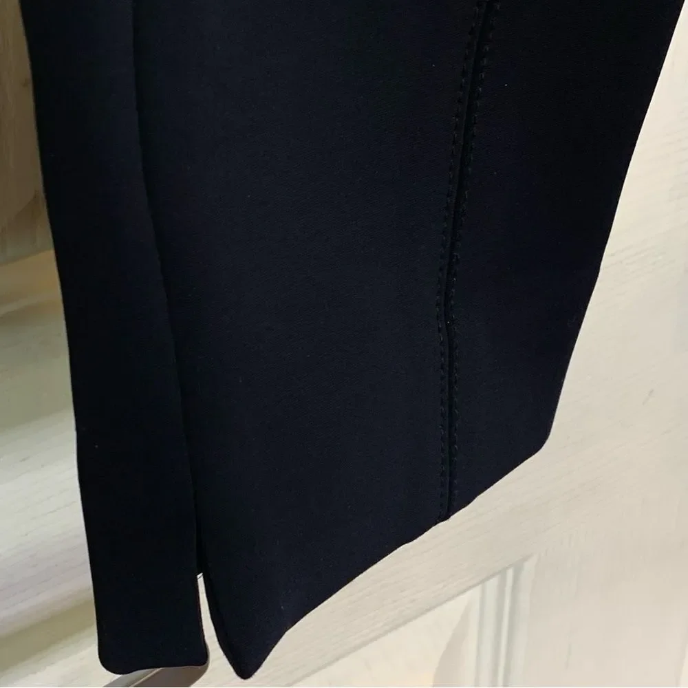 MM LAFLEUR Black Split Kick Hem Pants Size 10 Cropped